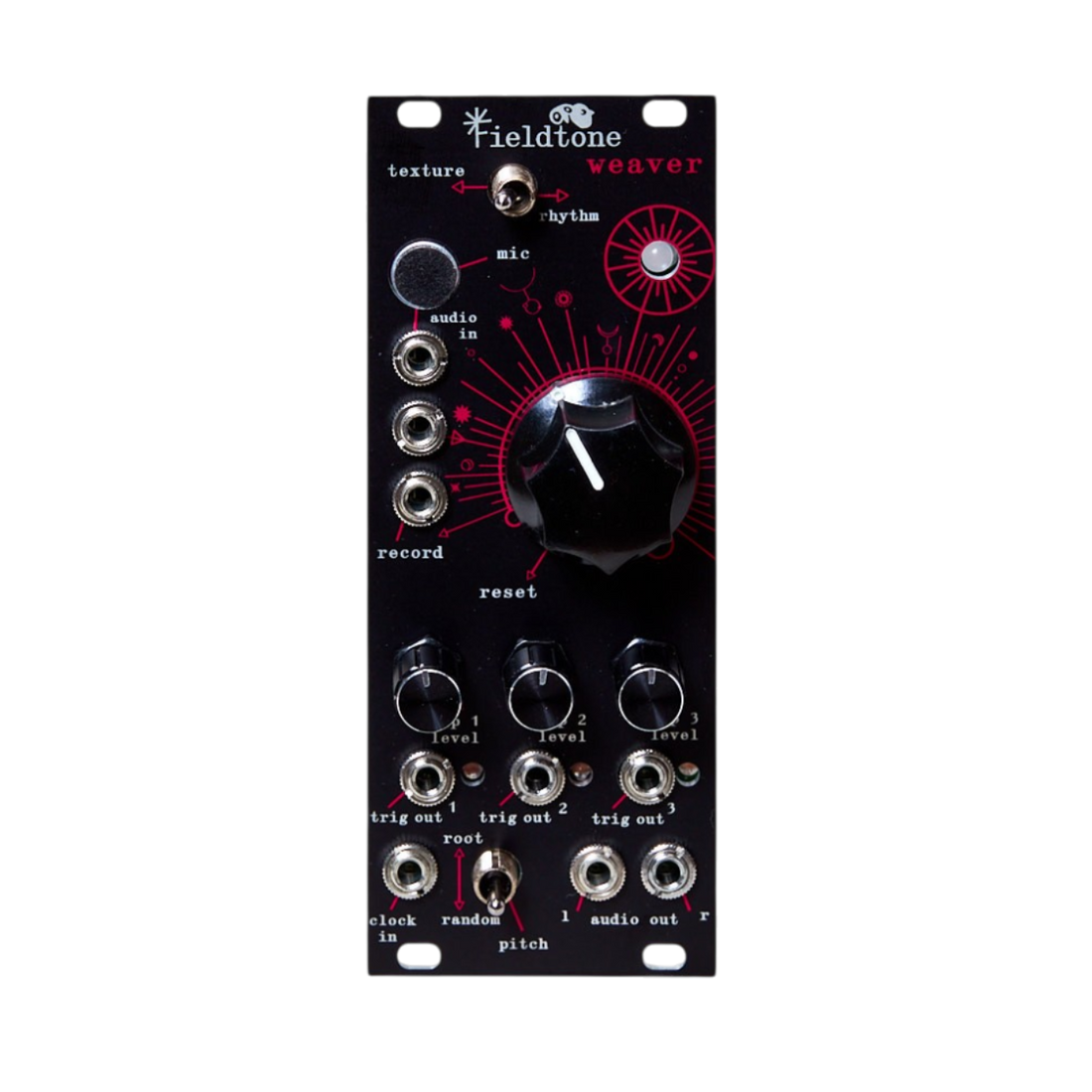 Weaver Modular - Black (Pink LED)