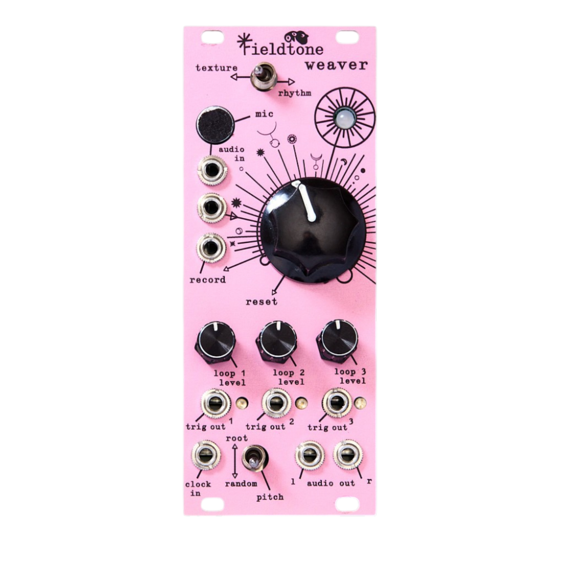 Weaver Modular - Dusty Pink (Purple LED)