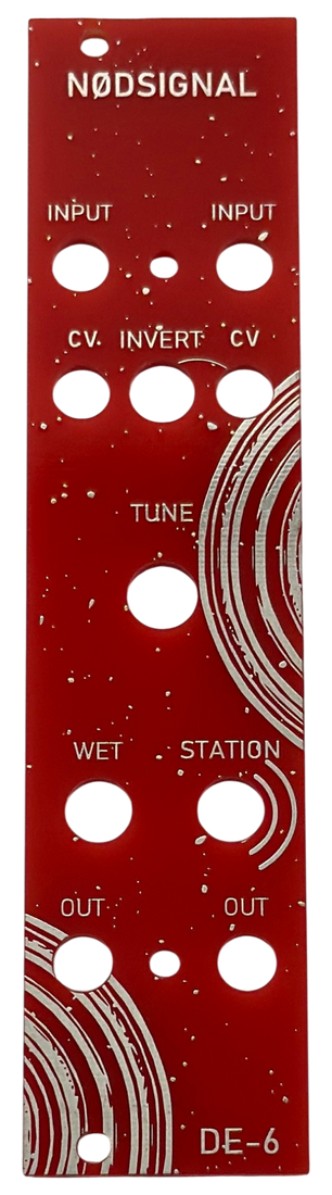 DE-6 NØDSIGNAL Panel & PCB set